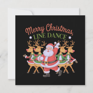 Merry Christmas Line Dance Celebrate the Season  Invitation