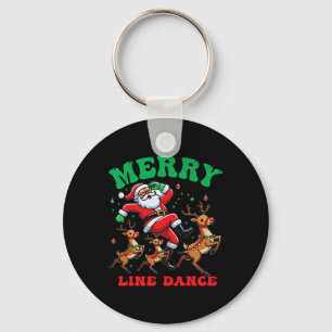 Merry Christmas Line Dance Line Dancing Santa And Key Ring