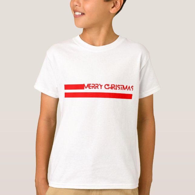 MERRY CHRISTMAS LINES T-Shirt (Front)
