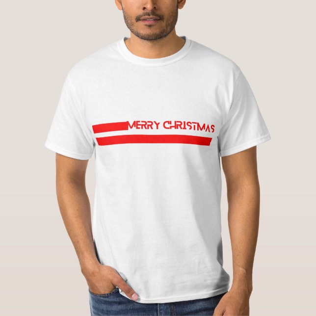 MERRY CHRISTMAS LINES T-Shirt (Front)