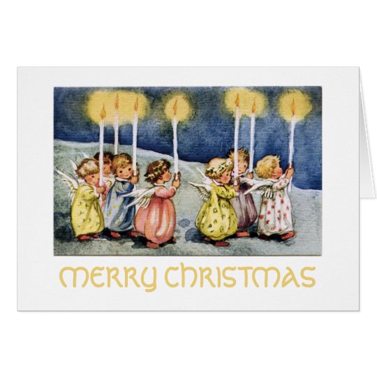 Merry Christmas Little Angels Greeting Card