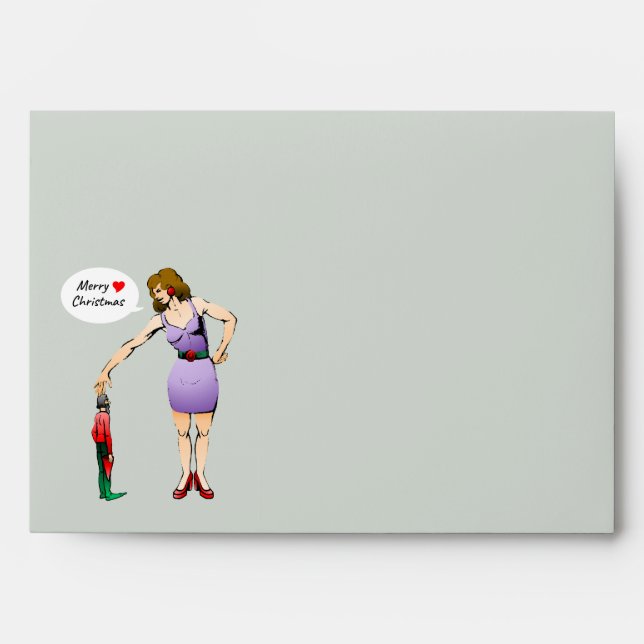 Merry Christmas Little Elf Envelope (Front)