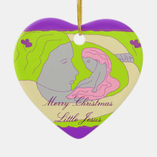 merry christmas little jesus ceramic tree decoration