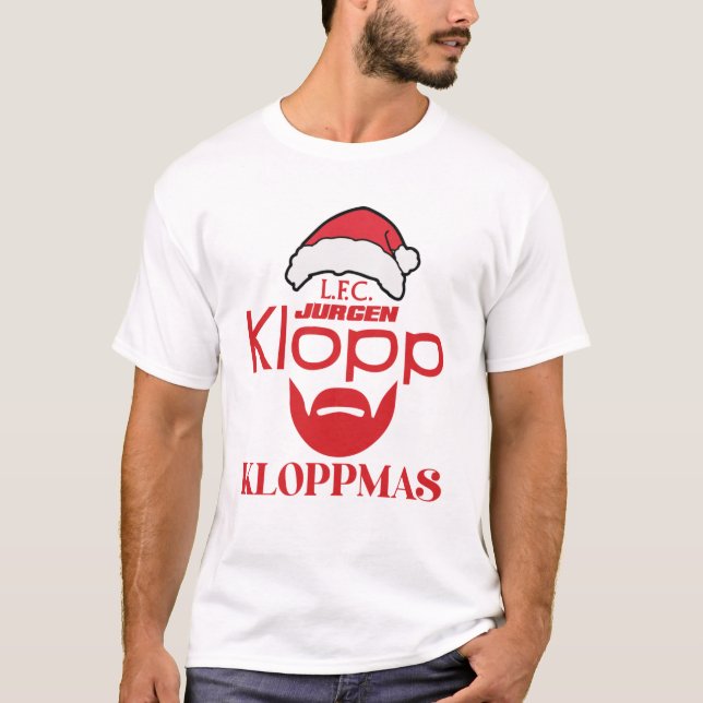 Merry  christmas liverpool,Merry Kloppmas Jurgen T-Shirt (Front)