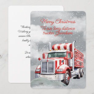 Merry Christmas  Long Distance Trucker Grandson
