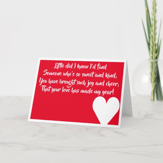 Merry Christmas Love card (Front)