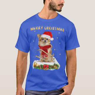 Merry Christmas Love Chihuahua,Chihuahua Wearing A T-Shirt