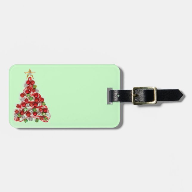 Merry Christmas Luggage Tag (Front Horizontal)