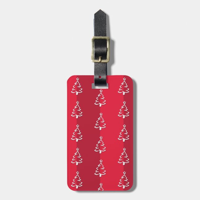 Merry Christmas Luggage Tag (Front Vertical)