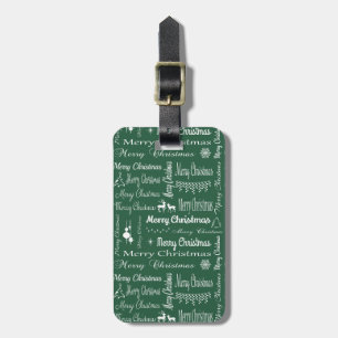 Merry Christmas Luggage Tag