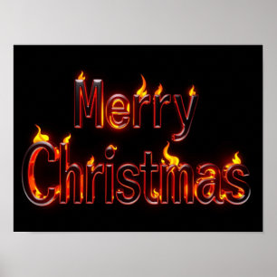 Merry Christmas Luxury Typography Poster Paper 35