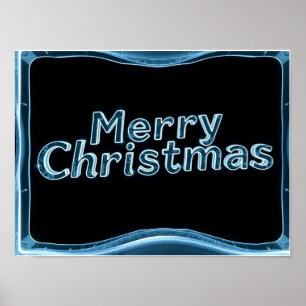Merry Christmas Luxury Typography Poster Paper H47
