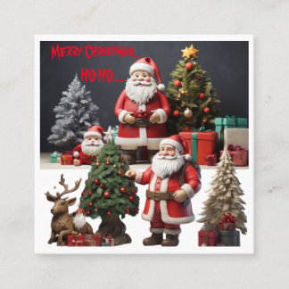 Merry Christmas Magic: A Season of Love, Laughter Square Business Card