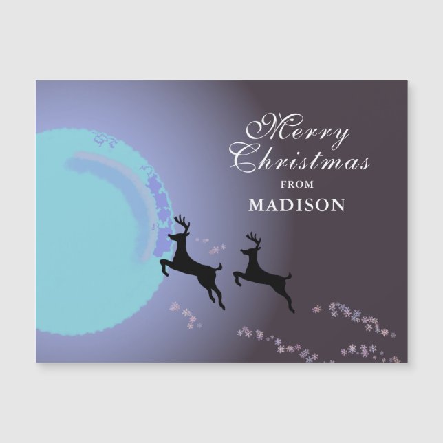 Merry Christmas Magical Reindeer Moon Name (Front)