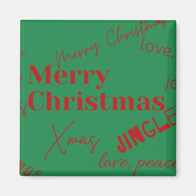 Merry Christmas Magnet (Front)