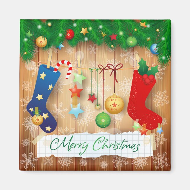 Merry Christmas  Magnet (Front)