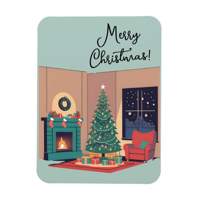 Merry Christmas Magnet (Vertical)
