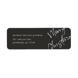 Merry Christmas Mailing Label