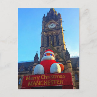 Merry Christmas Manchester Postcard
