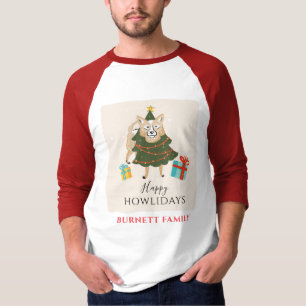 Merry Christmas Matching Family Dog Howlidays T-Shirt