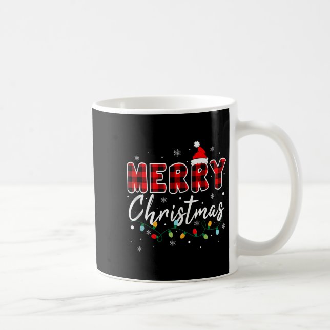 Merry Christmas Matching Family Pajamas Santa Holi Coffee Mug (Right)
