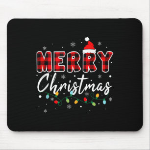 Merry Christmas Matching Family Pajamas Santa Holi Mouse Mat