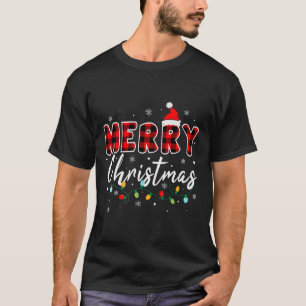 Merry Christmas Matching Family Pajamas Santa Holi T-Shirt