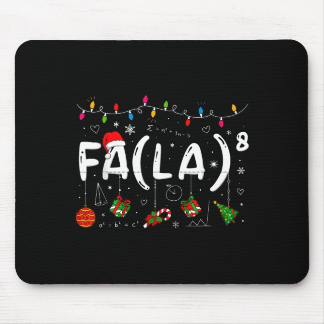 Merry Christmas Math Teacher Christmath For Men Wo Mouse Mat (Front)