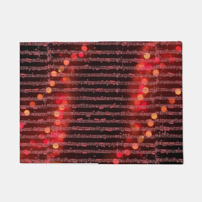 Merry Christmas Melody Doormat (Front)