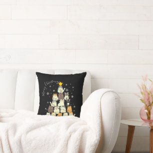 Merry Christmas Meowy Christmas Cat Tree Cushion