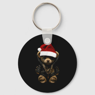 Merry Christmas Merry 2025 Teddy Fashion Rap Teddy Key Ring