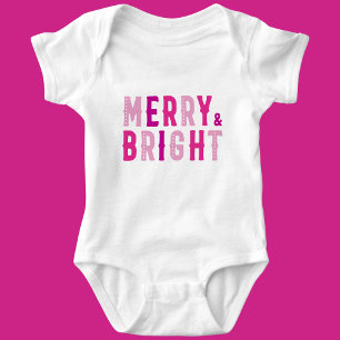 Merry Christmas, Merry & Bright Baby Bodysuit