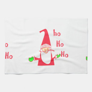 Merry Christmas Merry Christmas Funny Santa Hohoho Tea Towel