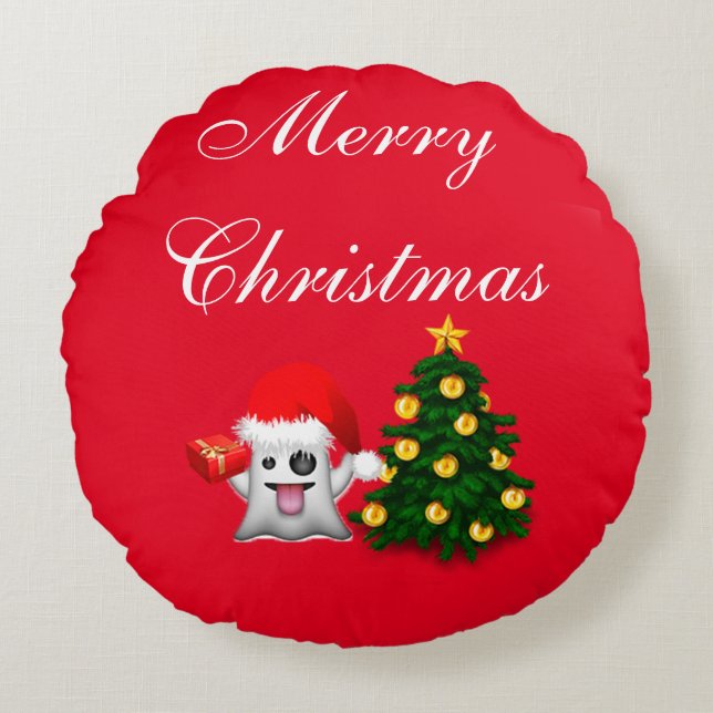 Merry Christmas Merry Christmas Round Cushion (Front)