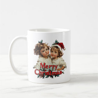 Merry Christmas - Merry Christmas with Cute Child Coffee Mug