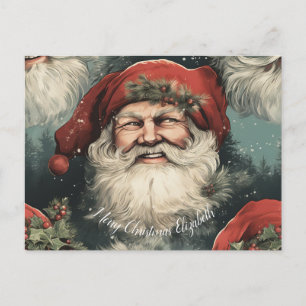 Merry Christmas message Holiday Postcard