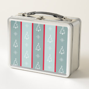 Merry Christmas Metal Lunch Box