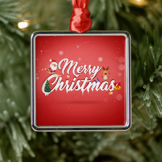 Merry christmas metal tree decoration (Tree)