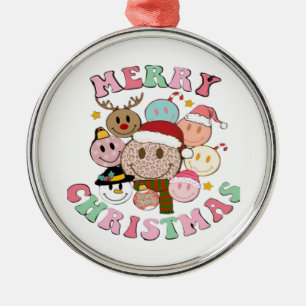 Merry Christmas Metal Tree Decoration
