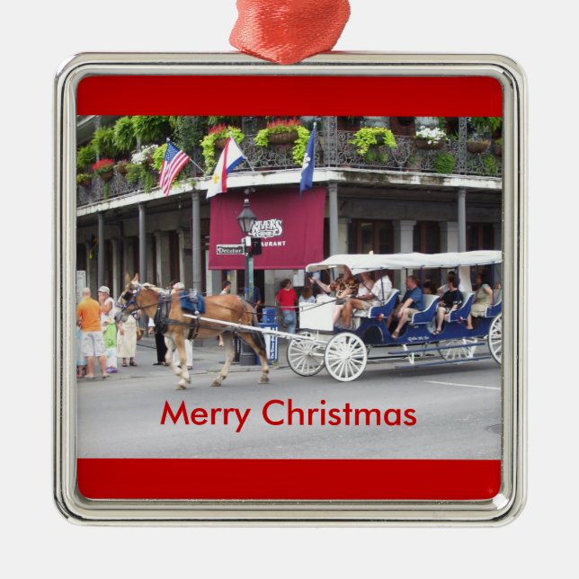Merry Christmas Metal Tree Decoration (Front)