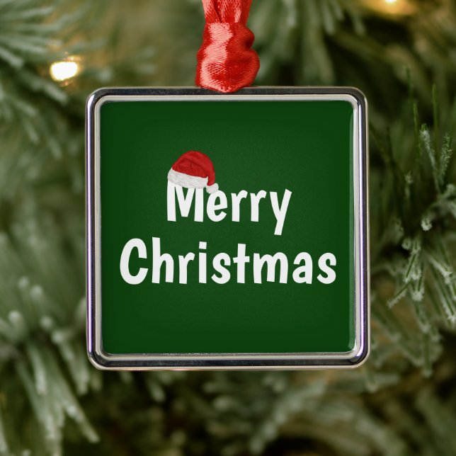 Merry Christmas Metal Tree Decoration (Tree)