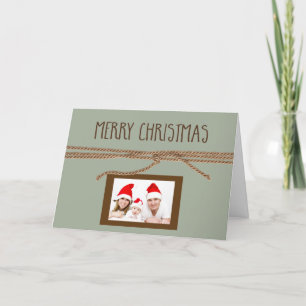 Merry Christmas Mini Photo Holiday Card