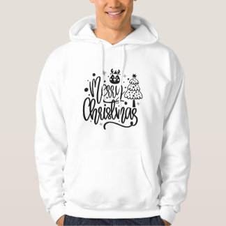 Merry Christmas Minimalist Christmas Hoodies