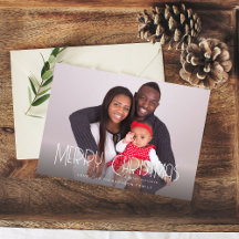 Merry Christmas Minimalist H Photo 1F