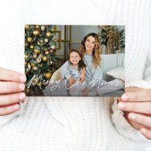 Merry Christmas Minimalist H Photo 4B