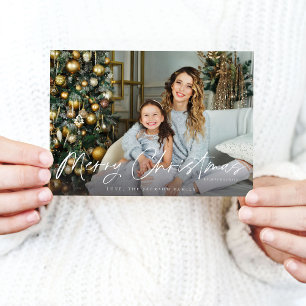 Merry Christmas Minimalist H Photo 4B