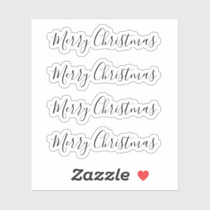 Merry Christmas minimalist handwritten trendy font