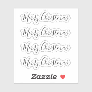 Merry Christmas minimalist handwritten trendy font