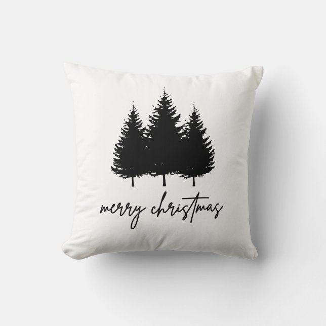 Merry Christmas minimalist Holiday Season Cushion (Front)