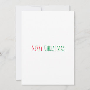 Merry Christmas minimalist simple Holiday Card